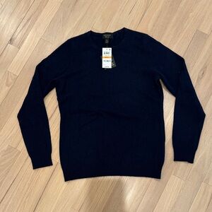 NWT Navy 100% Cashmere Sweater